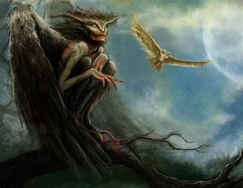 Greek winged witch